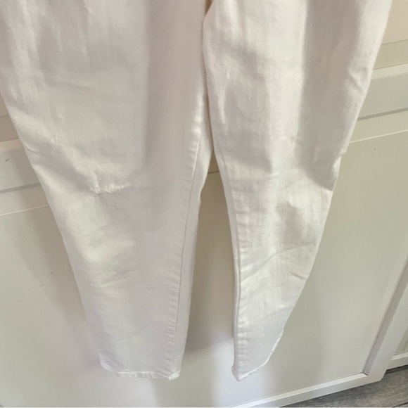 Anthropologie Pilcro & The Letterpress White Denim Overalls Size 27 26732 - Picture 9 of 16